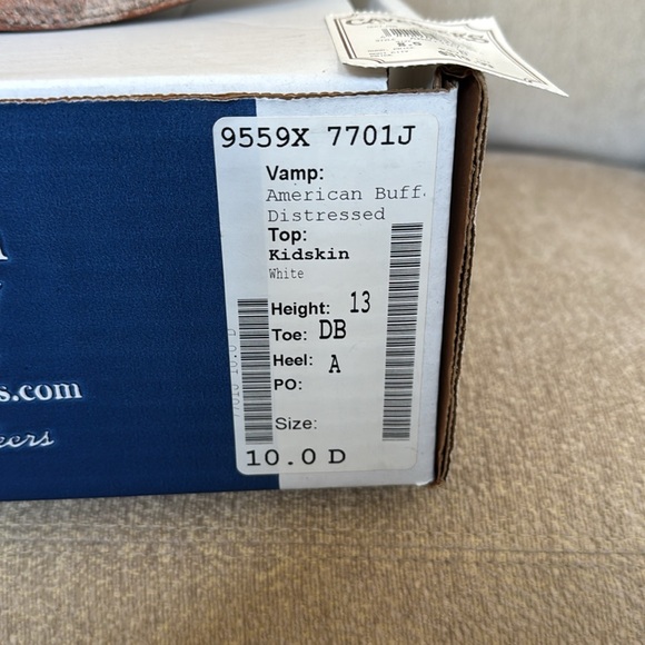 EUC Anderson Bean Brown Leather Boots with Dark Blue Shaft - Picture 10 of 10